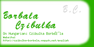 borbala czibulka business card